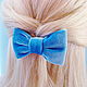 Barrette Blue Velvet, Hairpins, St. Petersburg,  Фото №1