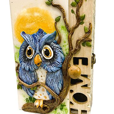 Для дома и интерьера ручной работы. Ярмарка Мастеров - ручная работа Сова на закате. Handmade.