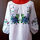 Blusa bordada para mujer 'ramo de Primavera' JR2-211, Blouses, Temryuk,  Фото №1