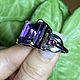 Order The silver ring with natural amethyst. A place where dreams are born. Livemaster. . Rings Фото №3