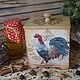 'Provencal Rooster'box, Jars, Ruza,  Фото №1