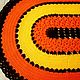 Овальный ковер ручной работы Осенний каприз. Ковры. ковры вязаные Натальи Зубовой (kovrik-makrame). Ярмарка Мастеров.  Фото №4