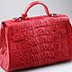 Сумка женская из кожи крокодила IMA0821R1. Сумка через плечо. CrocShop товары из экзотической кожи. Ярмарка Мастеров.  Фото №6
