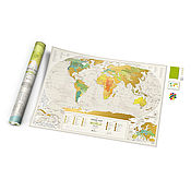 Дизайн и реклама ручной работы. Ярмарка Мастеров - ручная работа Mapa De Travel Map Geograghy World. Handmade.