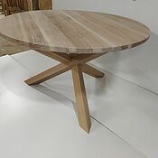 Для дома и интерьера handmade. Livemaster - original item Loft round coffee table made of solid beech. Handmade.