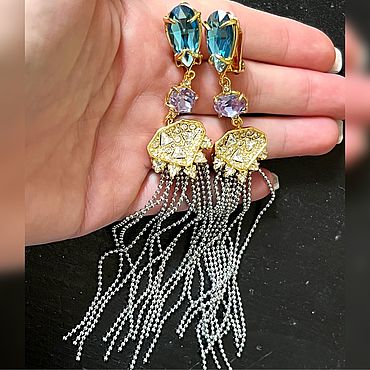 Винтаж ручной работы. Ярмарка Мастеров - ручная работа Винтаж: Клипсы от Alexis Bittar. Handmade.