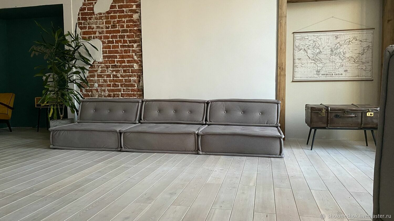 Диван Куба с пуфом по индивидуальному заказу в интернет-магазине на ...