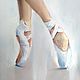 Pastel Ballerina painting (blue pink-gray pointe shoes). Pictures. Pastelena. Online shopping on My Livemaster.  Фото №2