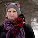 Брошь Мак. Брошь-булавка. NovozhilovaHats. Ярмарка Мастеров.  Фото №4