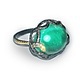 Ring 'Temptress' gold 585, emerald, diamonds, Rings, Moscow,  Фото №1