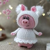 Куклы и игрушки handmade. Livemaster - original item Pig knit. Handmade.