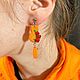 Серьги из полимерной глины Коты. Серьги классические. Северное лето. Мастерская Надежды Ждановой. Интернет-магазин Ярмарка Мастеров.  Фото №2