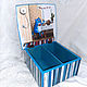 Tea Box Blue Cat Tea Party. Tea houses. Oksana Ketris. Online shopping on My Livemaster.  Фото №2