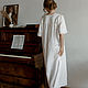 Darling White Long Linen Nightgown. Nightdress. Delicate Clothing Store (Daria). My Livemaster. Фото №5