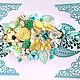 Набор цветов для скрапбукинга 57. Цветы. Ларец  рукоделов.. Интернет-магазин Ярмарка Мастеров.  Фото №2