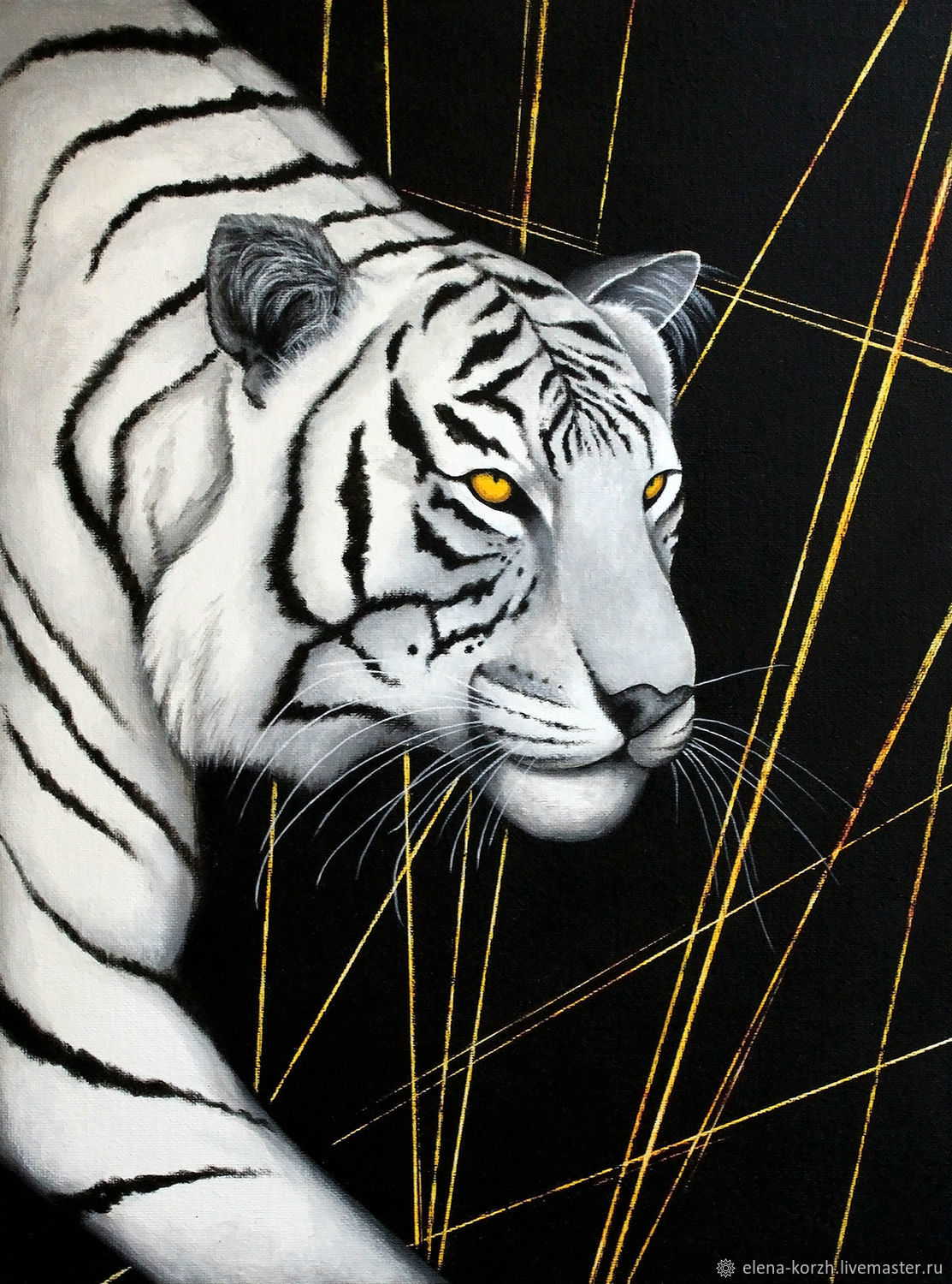 Фото по запросу Черно белый тигр