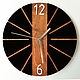 Round wall clock in eco style, Watch, Chelyabinsk,  Фото №1