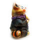 Ceramic figurine 'Cat with violin'. Figurine. aboka. My Livemaster. Фото №4