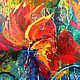 'The movement in the Flow' - author's picture with poppies oil on canvas. Pictures. Multicolor Gallery. Online shopping on My Livemaster.  Фото №2
