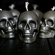 Order Beeswax candle 'Skull' Black 4 pcs. merlin-hat (Merlin-hat). Livemaster. . Candles Фото №3
