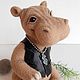 felted Hippo BRUNO. Felted Toy. ZOYA KHOLINA. Online shopping on My Livemaster.  Фото №2