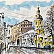 Графика маркерами Храмы и улицы Москвы. Картины. Ольга Крутова (ART-OK). Ярмарка Мастеров.  Фото №6