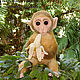 Cheat monkey is a soft moving teddy toy made of plush. Teddy Toys. Woolen Zoo. My Livemaster. Фото №4