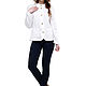 White jacket made of 100% linen. Jackets. LINEN & SILVER ( LEN i SEREBRO ). My Livemaster. Фото №5