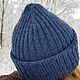  шапка с двойным отворотом. Шапки. Anisimknitting. Интернет-магазин Ярмарка Мастеров.  Фото №2