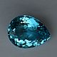 Крупный природный топаз оттенка swiss blue, Кабошоны, Тара,  Фото №1
