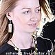 Серьги. Первый снег. Серьги классические. Studio Shabby авторские украшения. Ярмарка Мастеров.  Фото №5