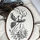  embroidery in embroidery frame hanging 'Black Grouse', Interior elements, Rostov-on-Don,  Фото №1