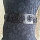 Black Silk Belt with lace and beads - Night Flower. Belt. Diamant of Happiness. My Livemaster. Фото №5