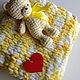 Подарок новорожденному - набор плед и игрушка. Подарки для новорожденных. Елена (zebra-brooch). Интернет-магазин Ярмарка Мастеров.  Фото №2
