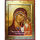 Icon of the virgin of KAZAN, buy handwritten icon, Gold, Icons, Krasnodar,  Фото №1