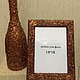 Бутылка декоративная "Бронзовые злаки". Техника терра. Ваза. Бутылки. Кристина (shkr1977). Ярмарка Мастеров.  Фото №5