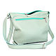 Mint Green Leather Crossbody Bag with Shoulder Strap, Crossbody bag, Moscow,  Фото №1