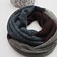 Knitted women's snood in two turns from kid mohair. Snudy1. Scarfland. My Livemaster. Фото №4