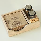 Для дома и интерьера handmade. Livemaster - original item Handmade wooden napkin holder. The color 