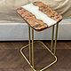 Side coffee table made of elm slab 'Lecto CAMEO', Tables, Ivanovo,  Фото №1