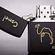Зажигалка Zorro чёрная с гравировкой Camel Picasso. Зажигалки. Маргарита Гроза (мастер). Интернет-магазин Ярмарка Мастеров.  Фото №2