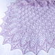 lilac, shawl, knit shawl, lace shawl, knitting shawl, feather shawl, shawl shawl, warm shawl, winter shawl, winter accessory, handmade shawl, buy shawl, pale lilac, openwork pattern, openwork
