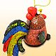 Order Rooster ceramic bell. Cock the symbol of 2017. FunIdea. Livemaster. . Bells Фото №3