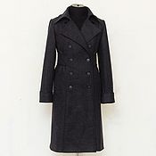 Одежда handmade. Livemaster - original item Demi-season coat pea Coat, wool. Handmade.