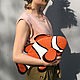 Рыбка Клоун сумка из кожи или экокожи, Классическая сумка, Москва,  Фото №1