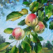 Картины и панно handmade. Livemaster - original item Apples. Oil painting. Handmade.