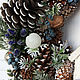 Order Christmas wreath 'Blue' with a white house. Zuli. Livemaster. . Wreaths Фото №3
