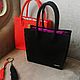  Bag in Black. Сумка-тоут. Картины, сумки и аксессуары. Ярмарка Мастеров.  Фото №4