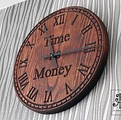 Для дома и интерьера handmade. Livemaster - original item Wall clock from oak. Handmade.