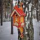 Скворечник элитный расписной. Кормушки для птиц. Доступное жилье (Juklyaevskih). Интернет-магазин Ярмарка Мастеров.  Фото №2
